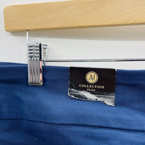 JM Collection Womens Plus Size 0X Tummy Control Pull-On Capri Pants in Blue $49 - Picture 6 of 9